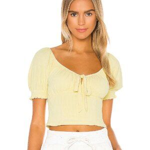 Lovers + Friends Diani Top in Canary Yellow (Size Small)